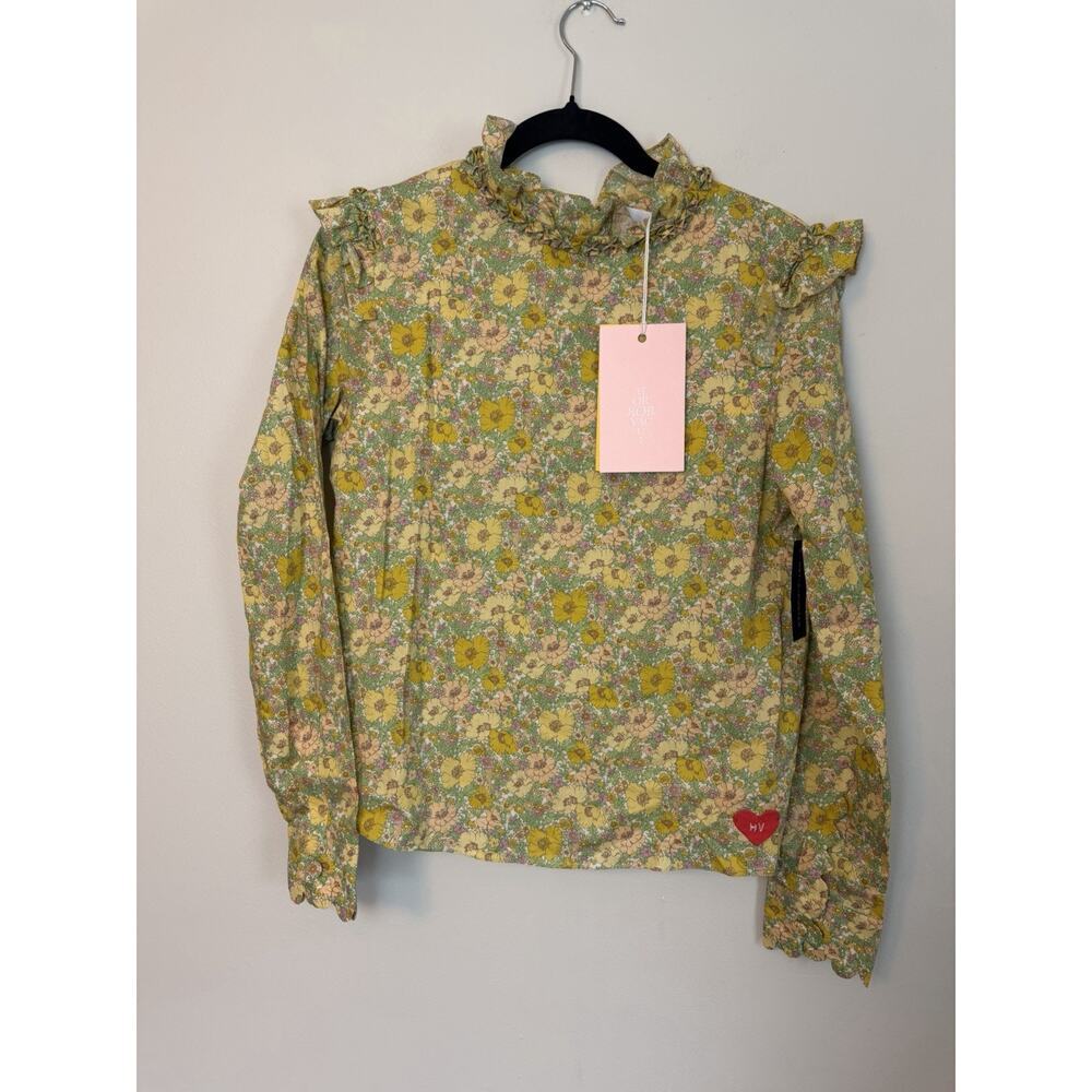 HORROR VACUI APOLLONIA Cotton blouse Floral Sz XS NWT